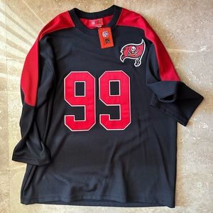 Warren Sapp Tampa Bay Bucs Hockey style jersey size XL